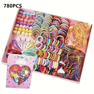 780pcs Girls Hair Accessory Set Perfect Gift for Girls