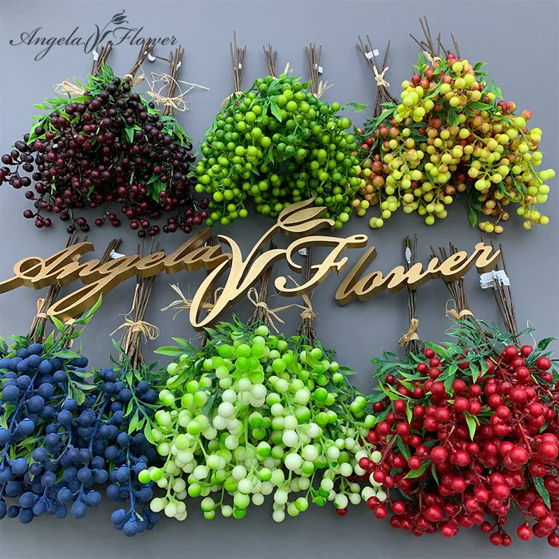 A5429 100Pcs Christmas Berry Plants Wedding Accessories Material