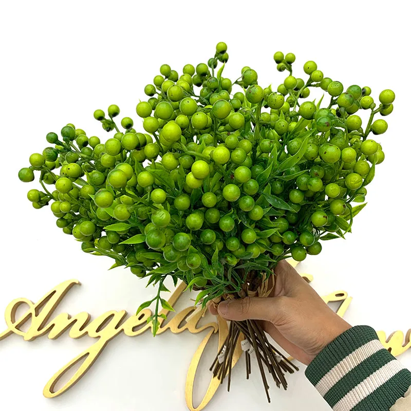 A5429 100Pcs Christmas Berry Plants Wedding Accessories Material