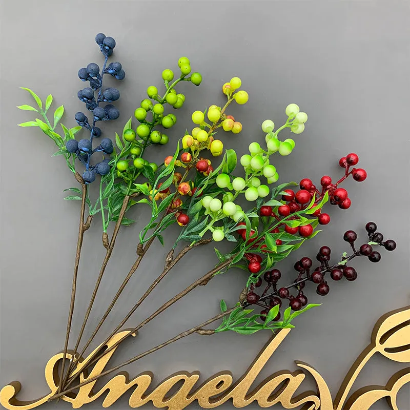 A5429 100Pcs Christmas Berry Plants Wedding Accessories Material