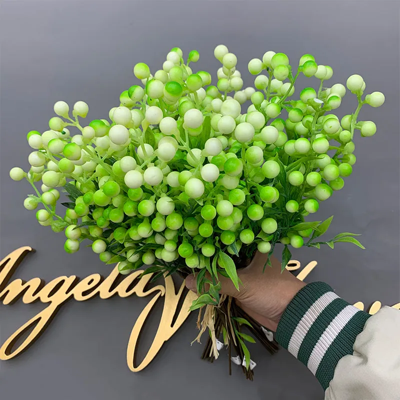 A5429 100Pcs Christmas Berry Plants Wedding Accessories Material