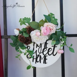 A864631 Bean Paste Series Plaque Flower Wedding Floral Arrangement Accessories