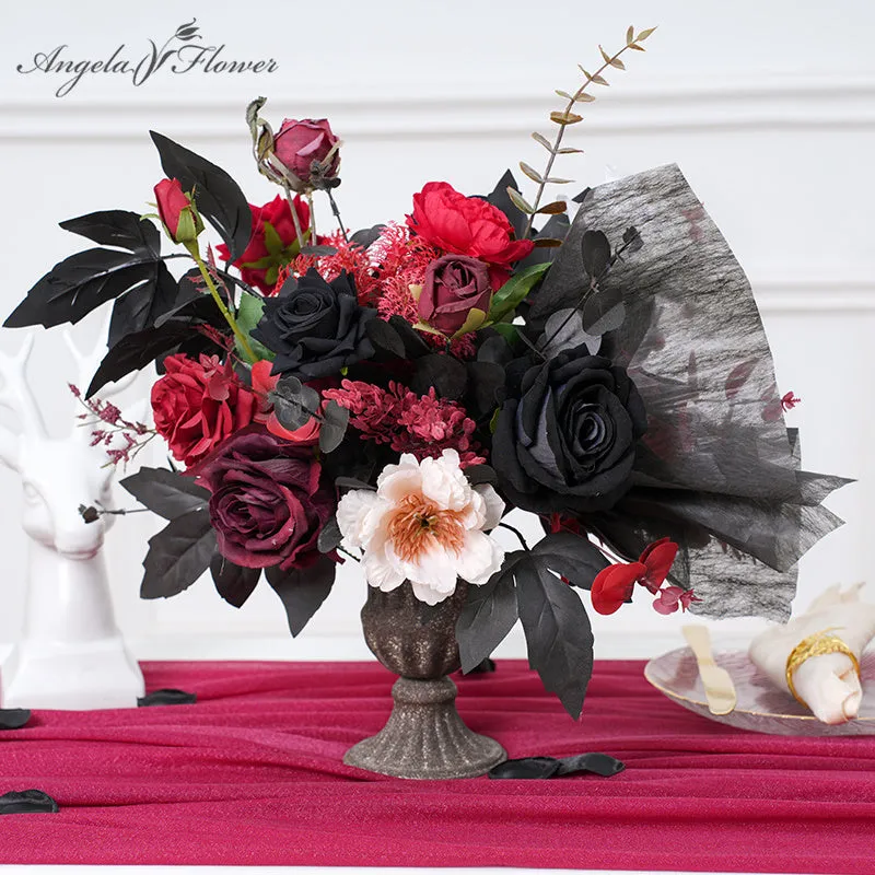 A865408 Black Series Vase Flower Wedding Supplies Floral Accessories