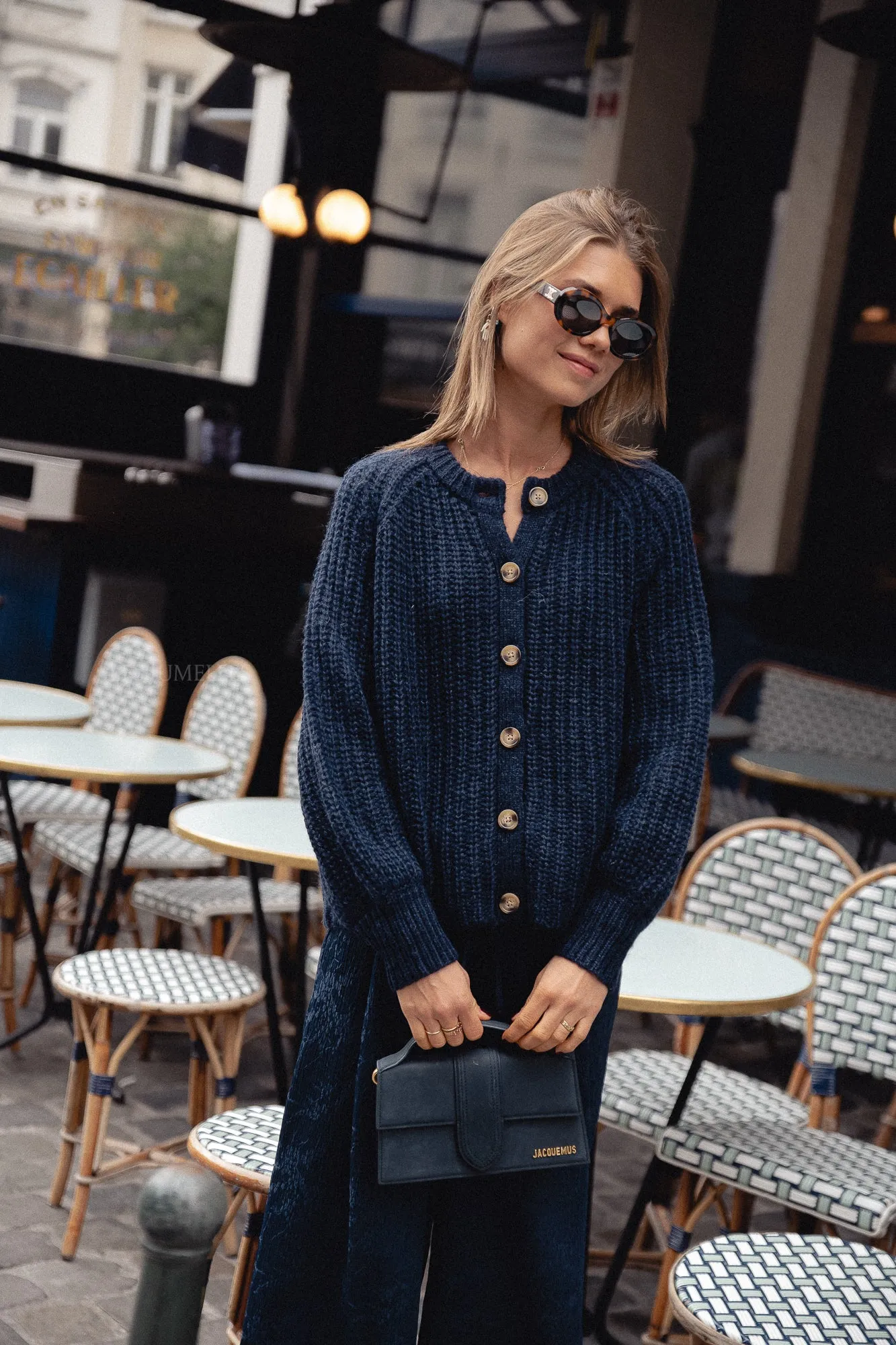 Alix cardigan navy