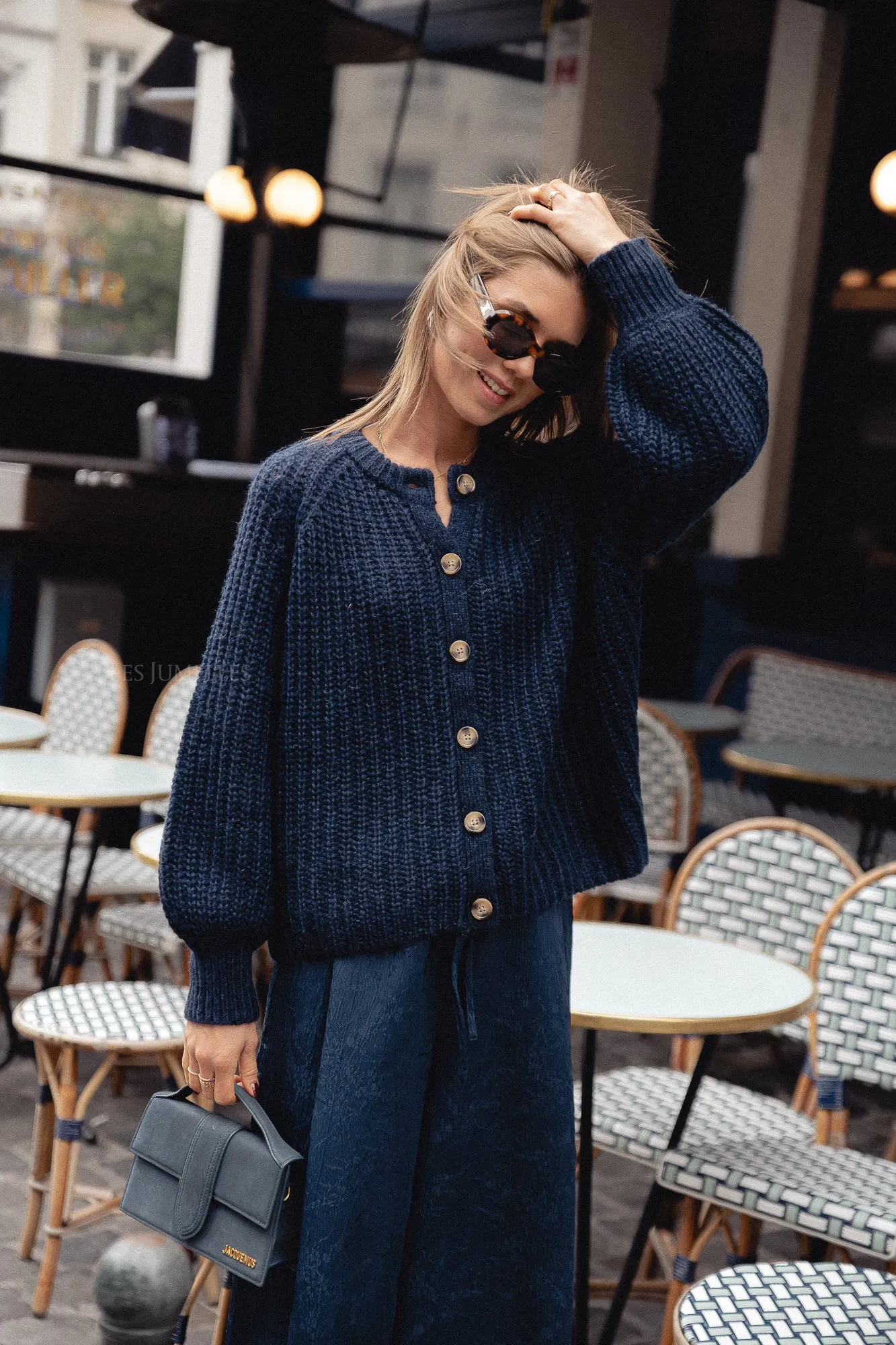 Alix cardigan navy