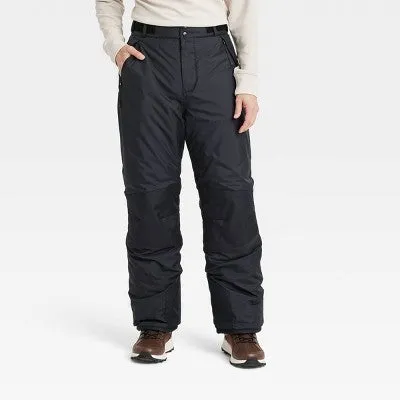 All In Motion Men's Snow Pants Fit Full Water-Repellent Pants Cold-Weather