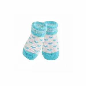 Angel Heart Dog Socks in Blue