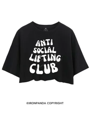 ANTI SOCIAL LIFTING CLUB CROP TOPS