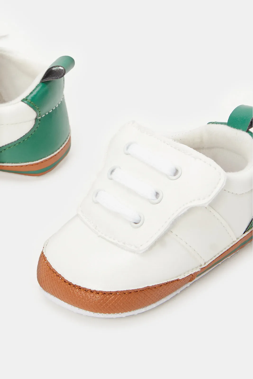 Baby White Pram Shoes