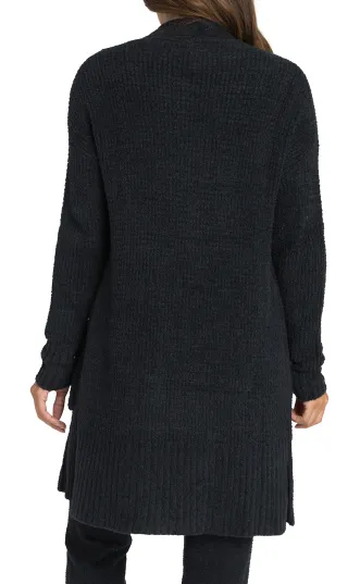 BAREFOOT DREAMS - Cozychic Lite Long Weekend Cardi in Black