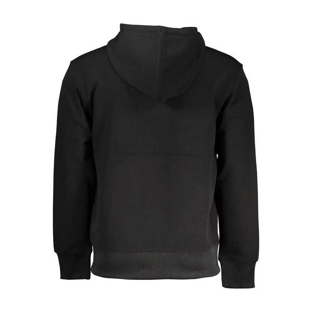 Calvin Klein Sleek Hooded Zip Sweatshirt with Contrasting Details