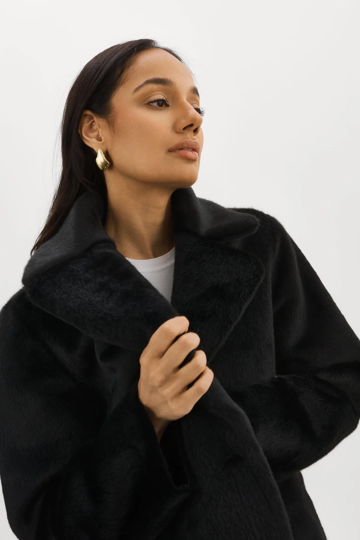 CAMILLE | Faux Shearling Reversible Coat