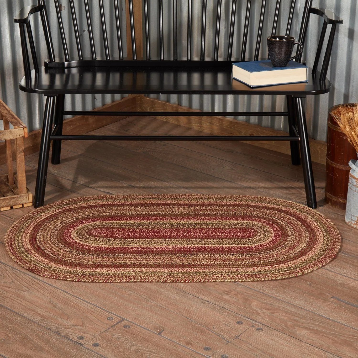 Cider Mill Braided Oval Rug 27x48"