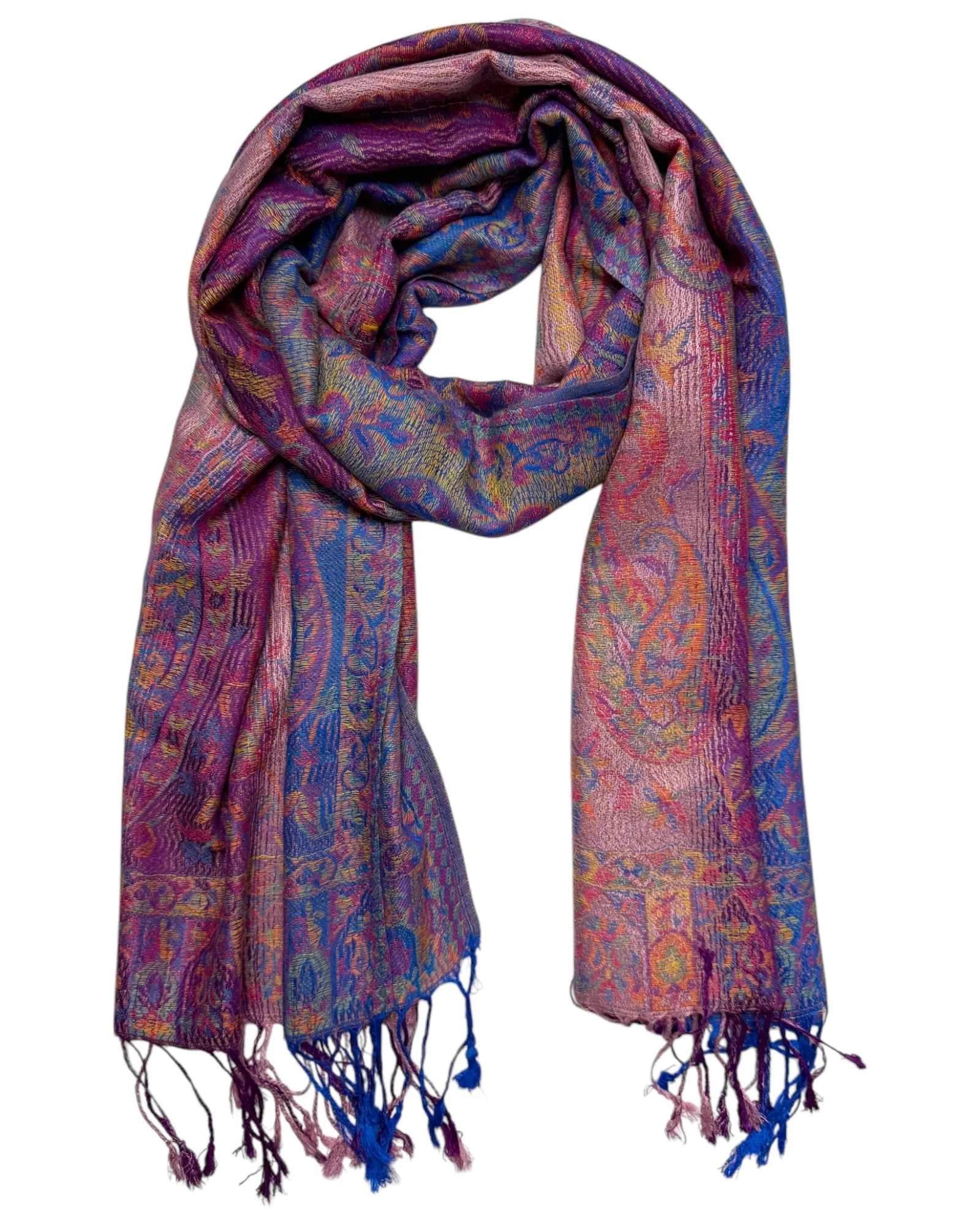 Cotton Candy Paisley Rave Pashmina