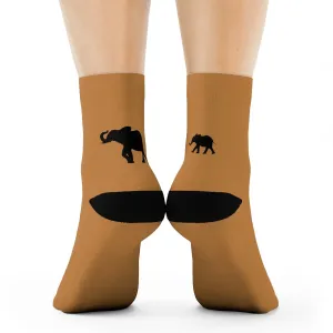 Elephant Socks | Mother and Baby Elephant