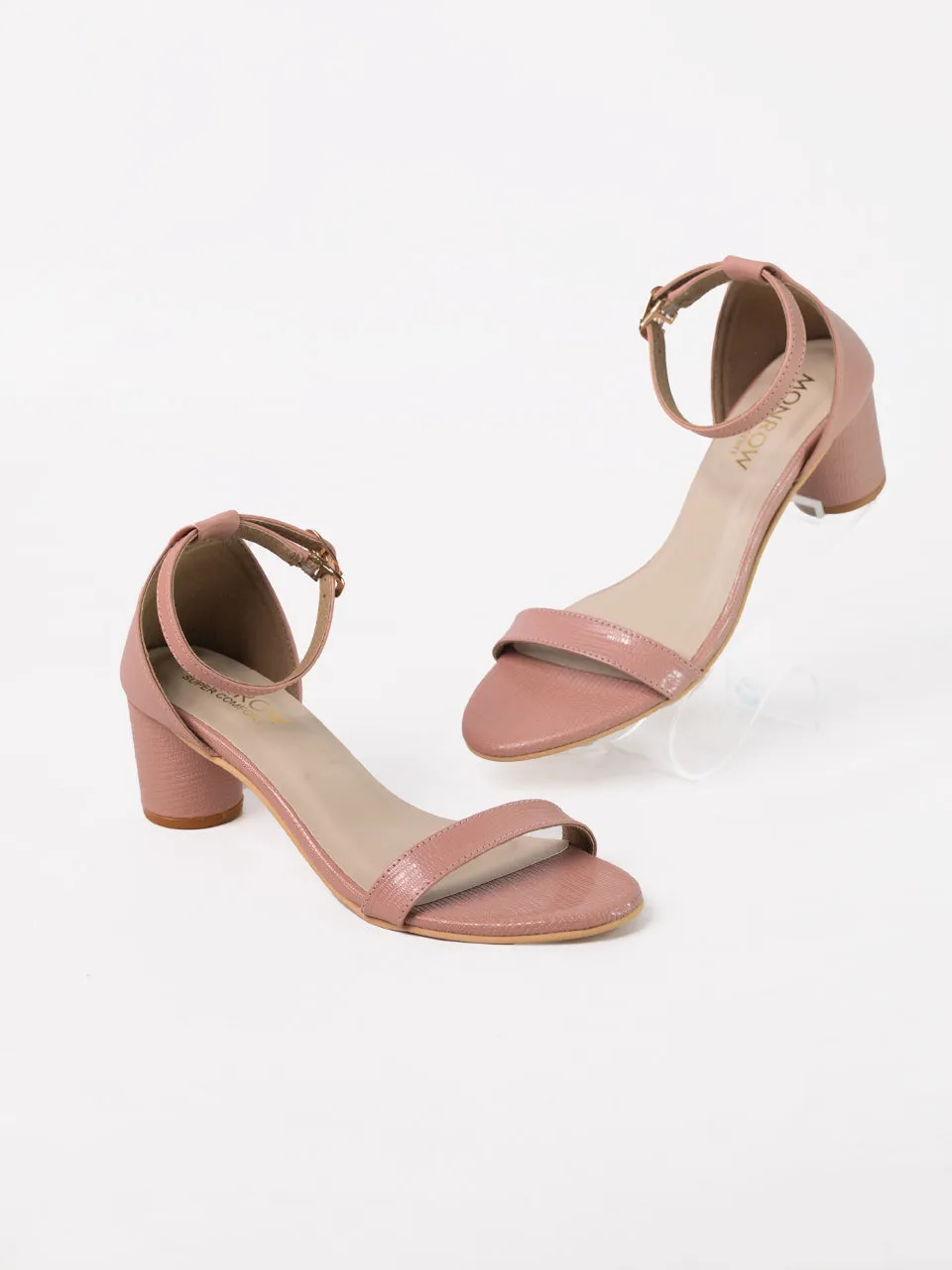 Ellery Peach Block Heels