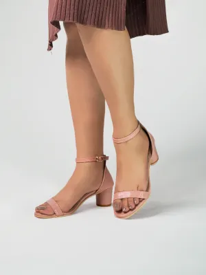 Ellery Peach Block Heels