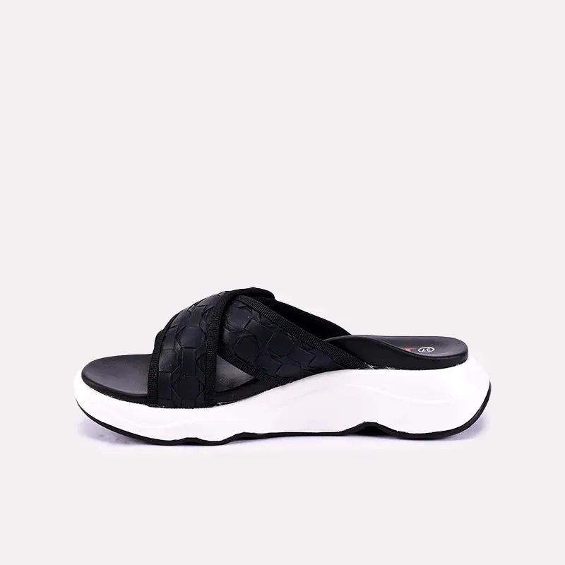 Elspeth Black Comfy Slippers 0412676