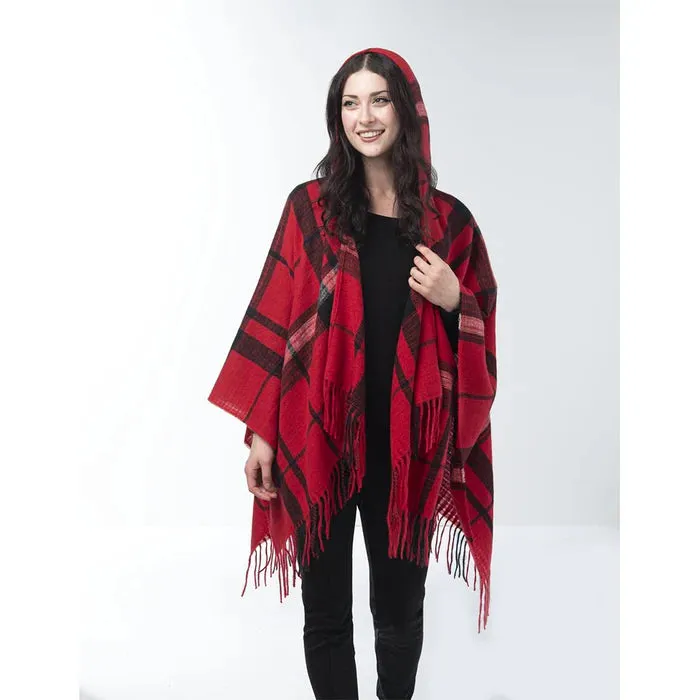 Ganz Season's Greetings Red Plaid Wrap