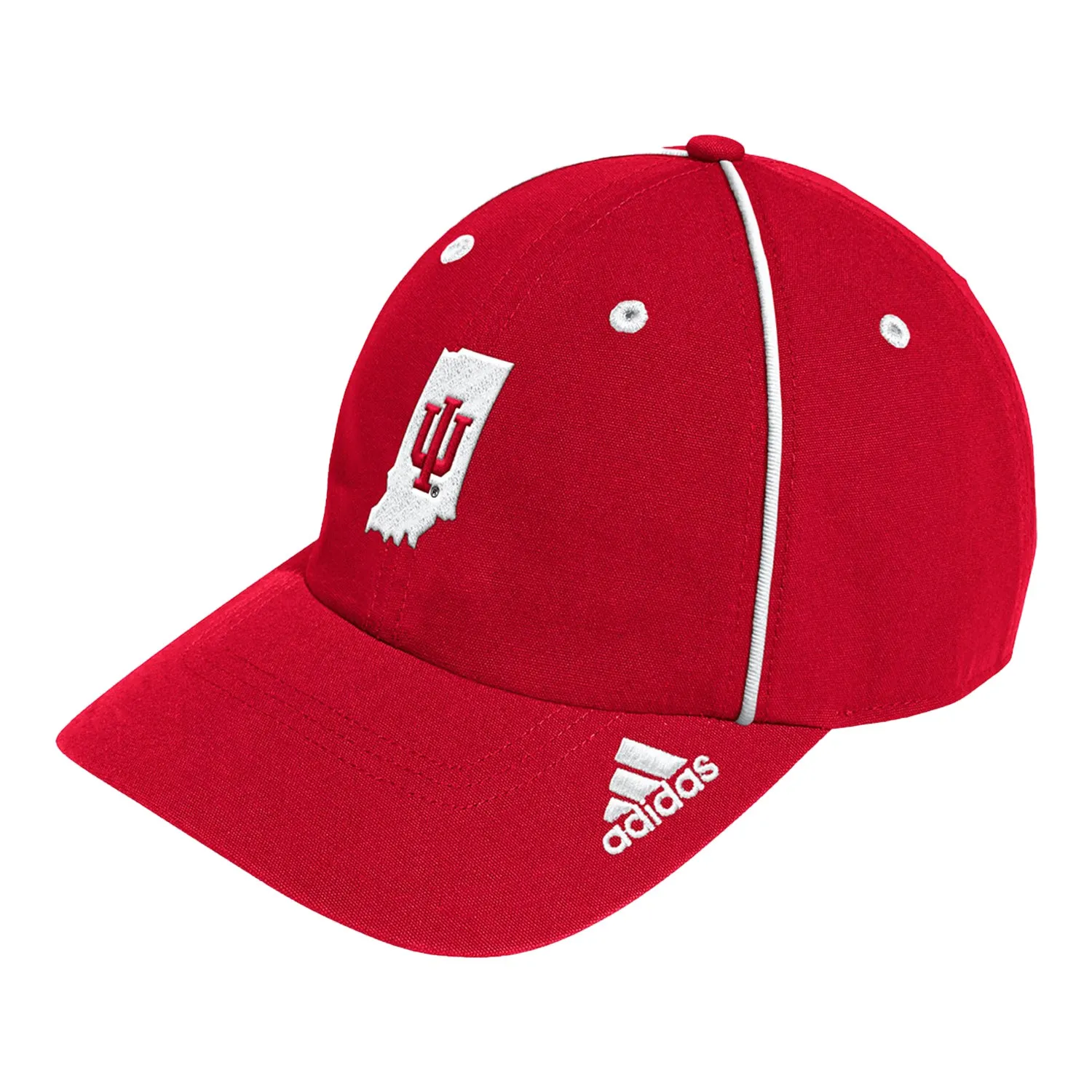 Indiana Hoosiers Adidas Slouch Piping Crimson Adjustable Hat