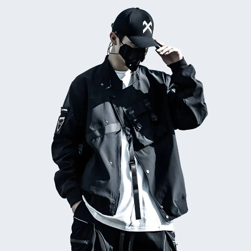 Layered Bomber Jacket Techwear