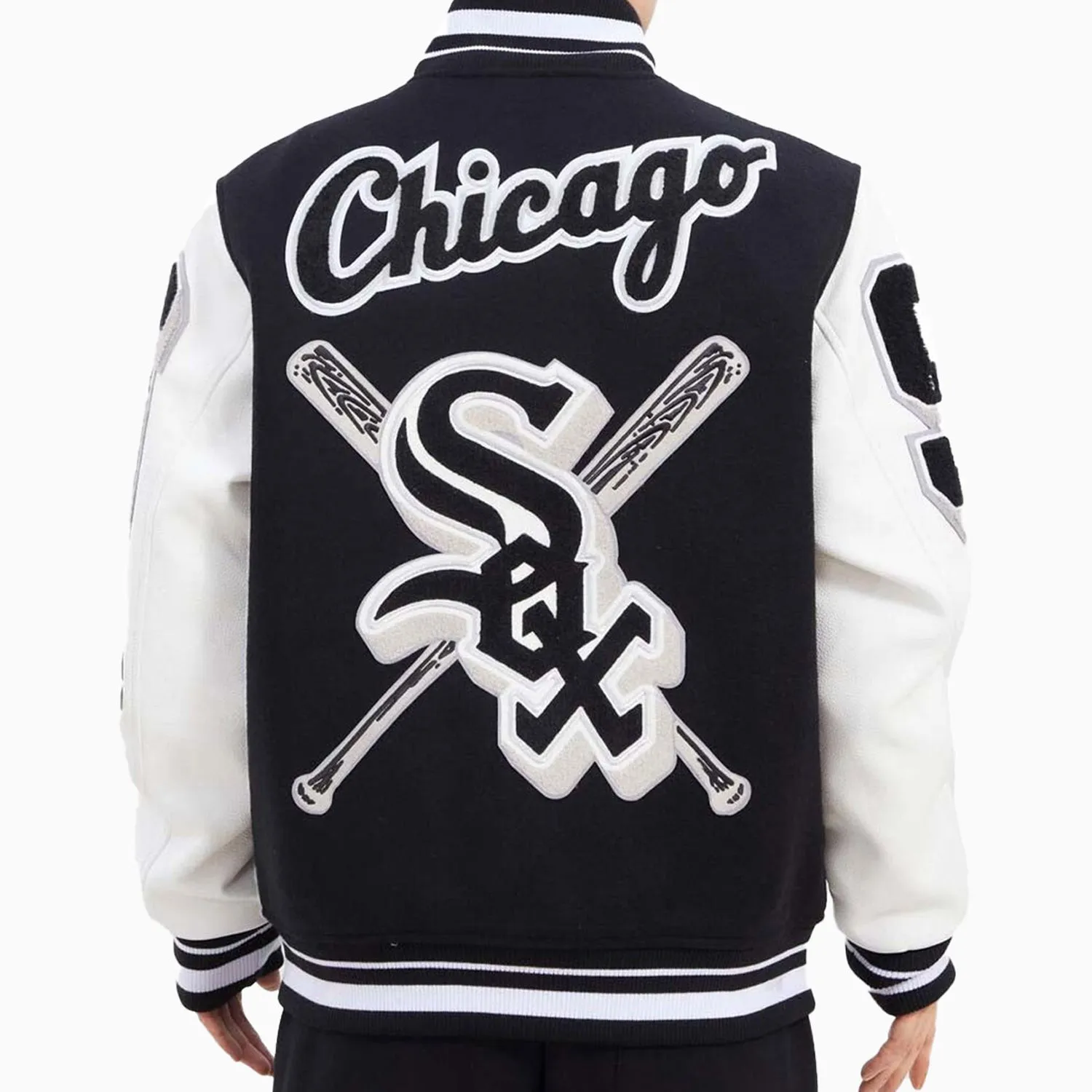 Men's Chicago White Sox Logo Varsity Jacket