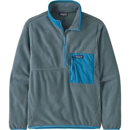 Men's Patagonia 1/2-Zip Microdini Pullover, Plume Gray