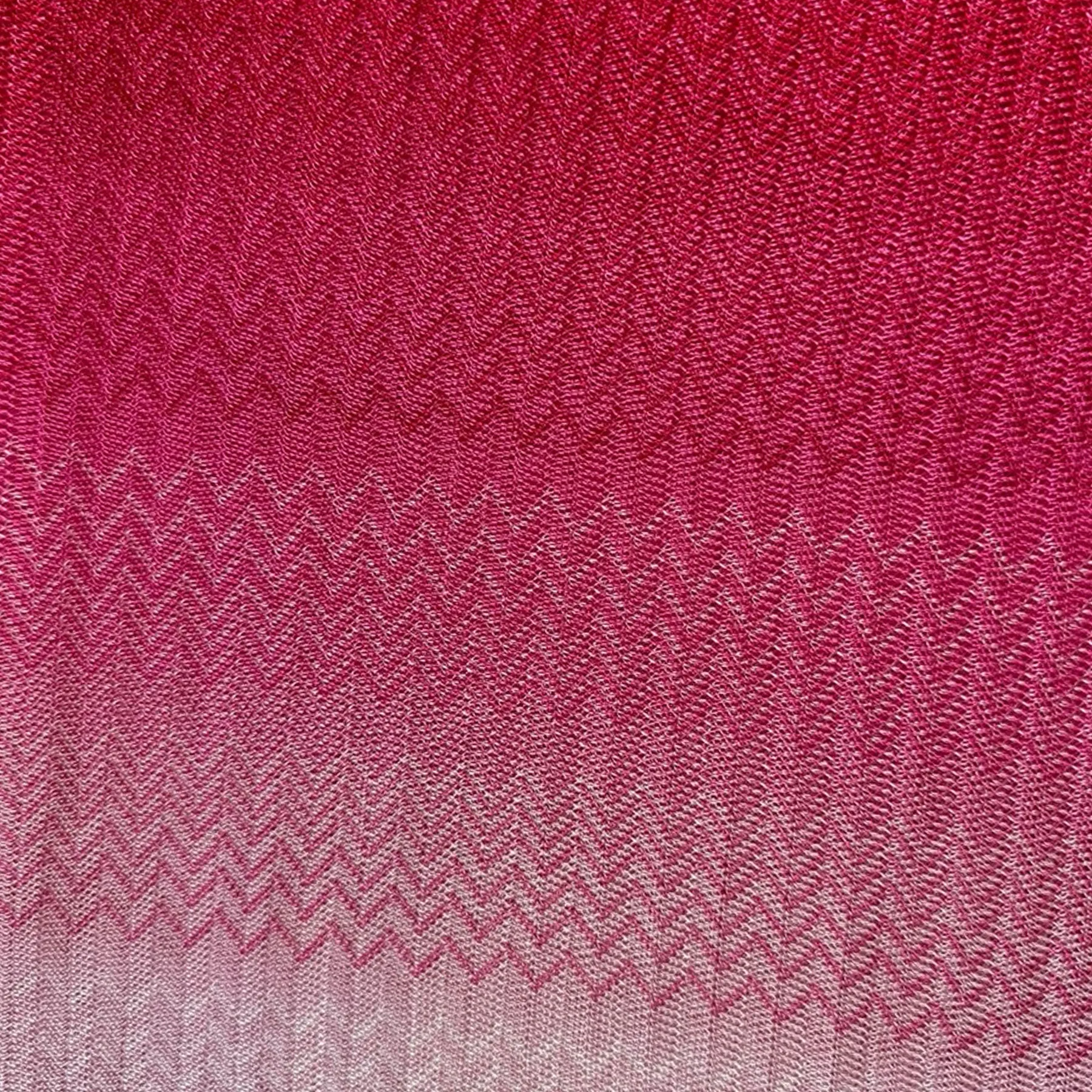 Missoni Scarf Pink Magenta Chevron Design - Women Designer Shawl