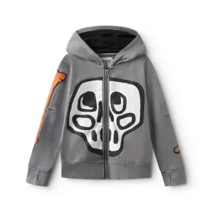 NUNUNU Silou Skull Zip Hoodie