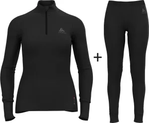 ODLO Women's Naturals 260 Merino Wool Half Zip Base Layer COMBO