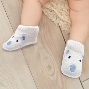 Polar Bear White Socks Booties