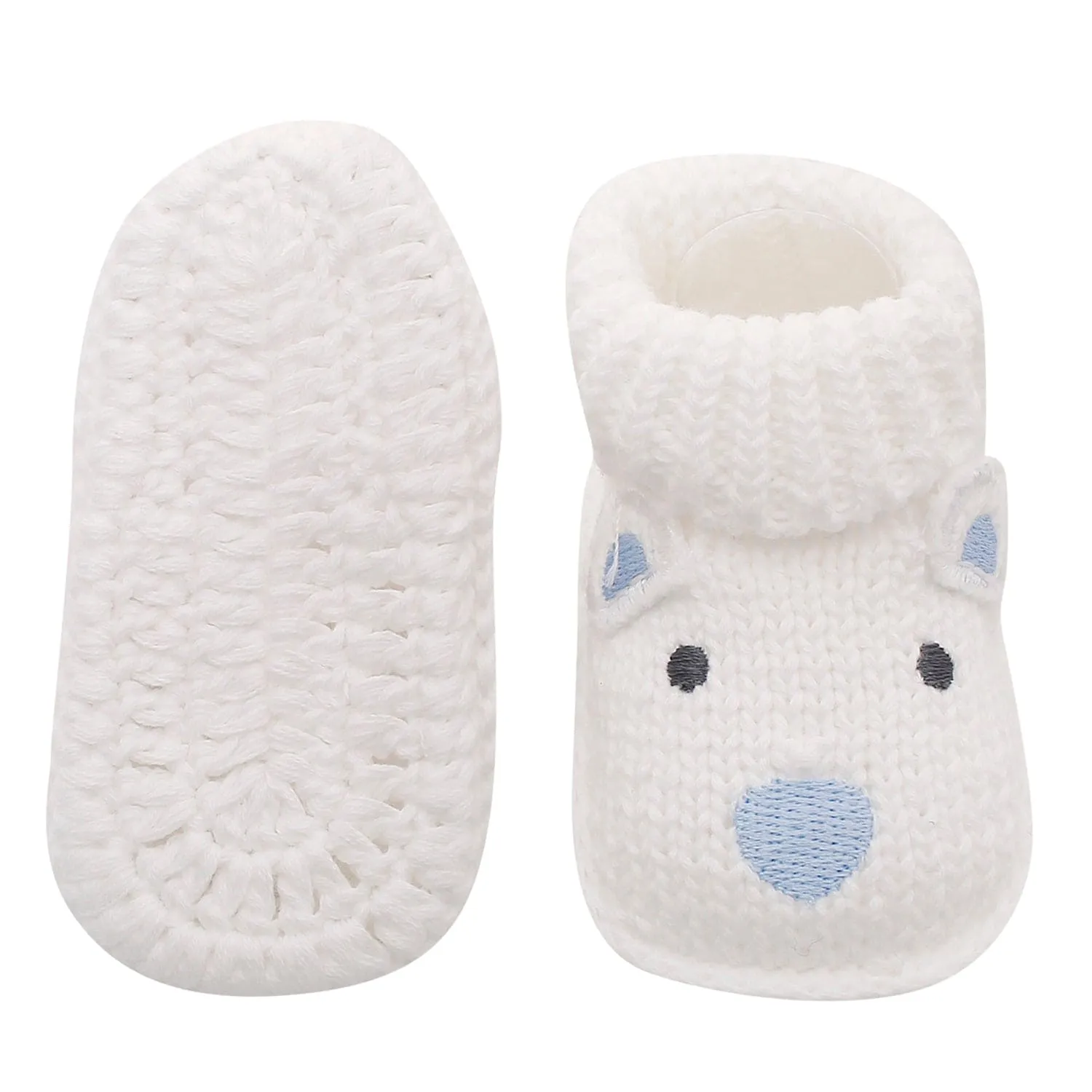 Polar Bear White Socks Booties