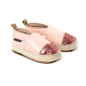 Pretty Brave Baby Espadrille Rose Glitter