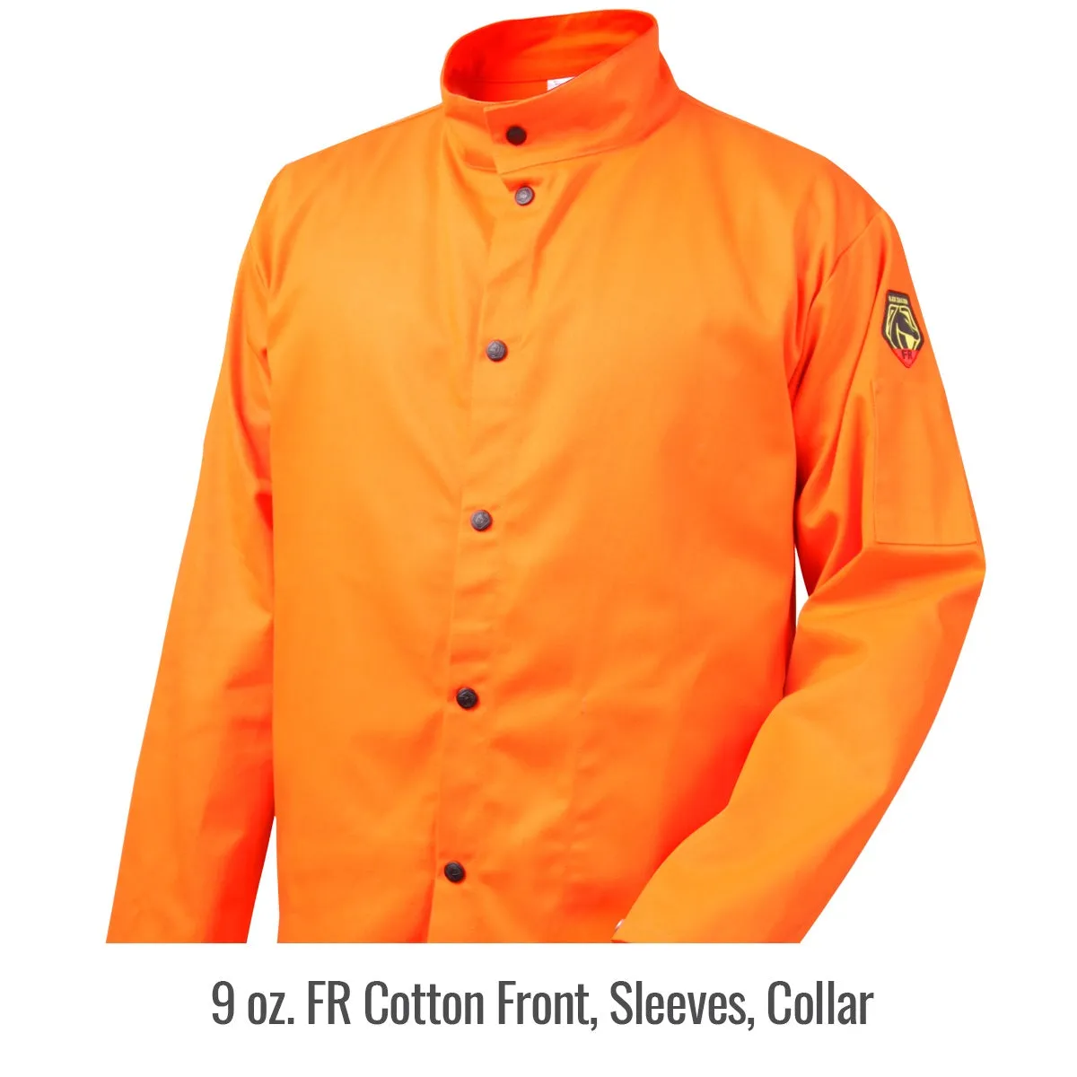 Revco Black Stallion Orange Stretch-Back FR Cotton Welding Jacket (JF1625-OR)