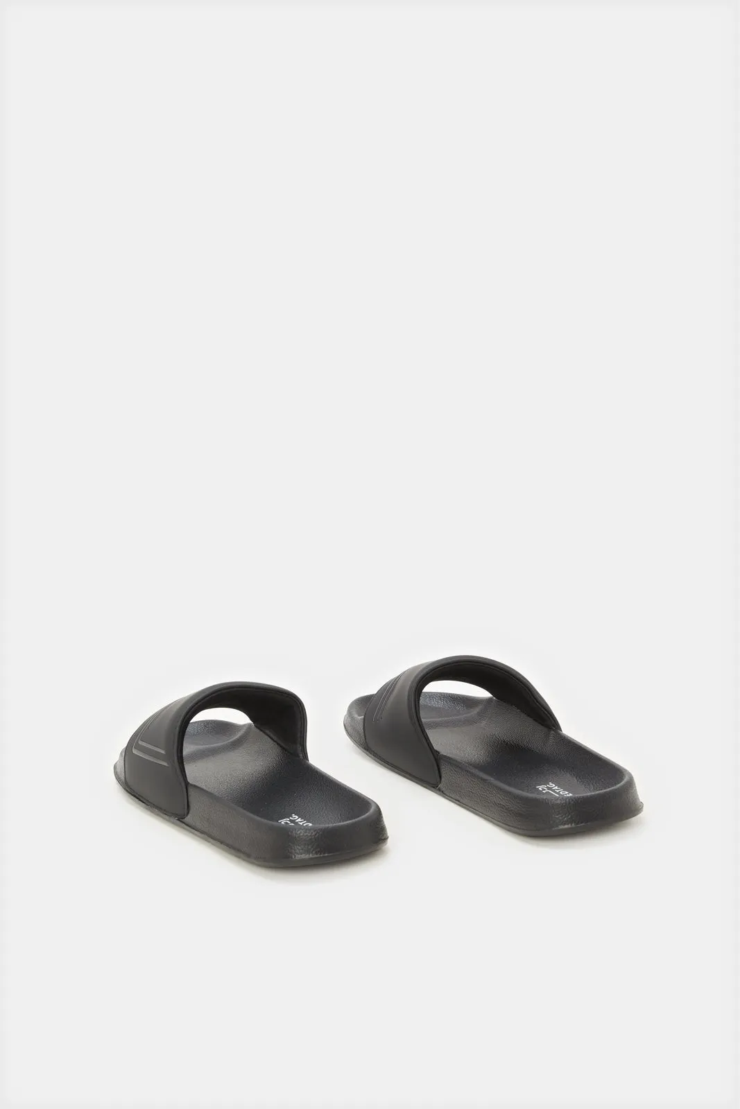 Senior Boys Black Padded Slide