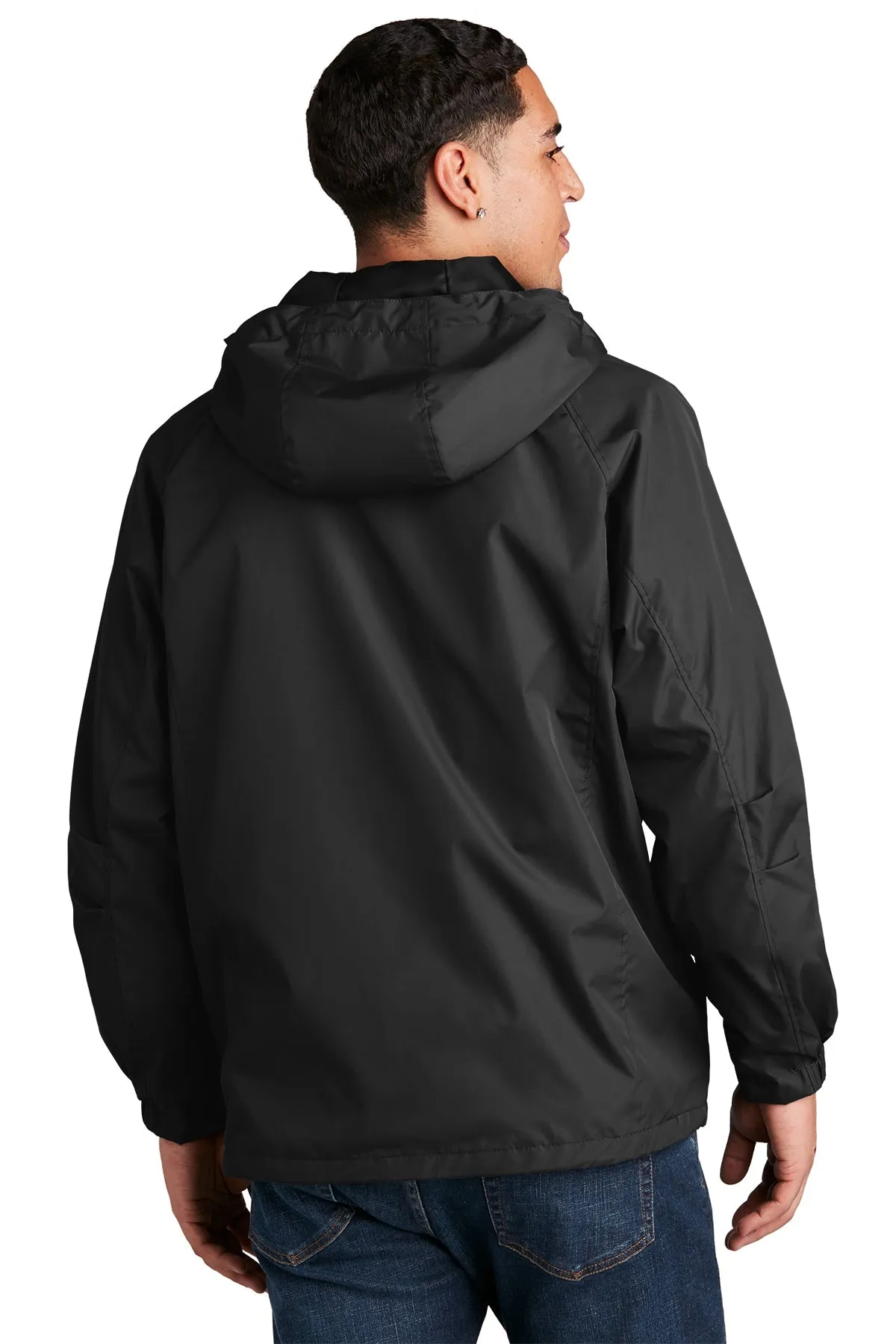 Sport-Tek Custom Hooded Raglan Jackets, Black