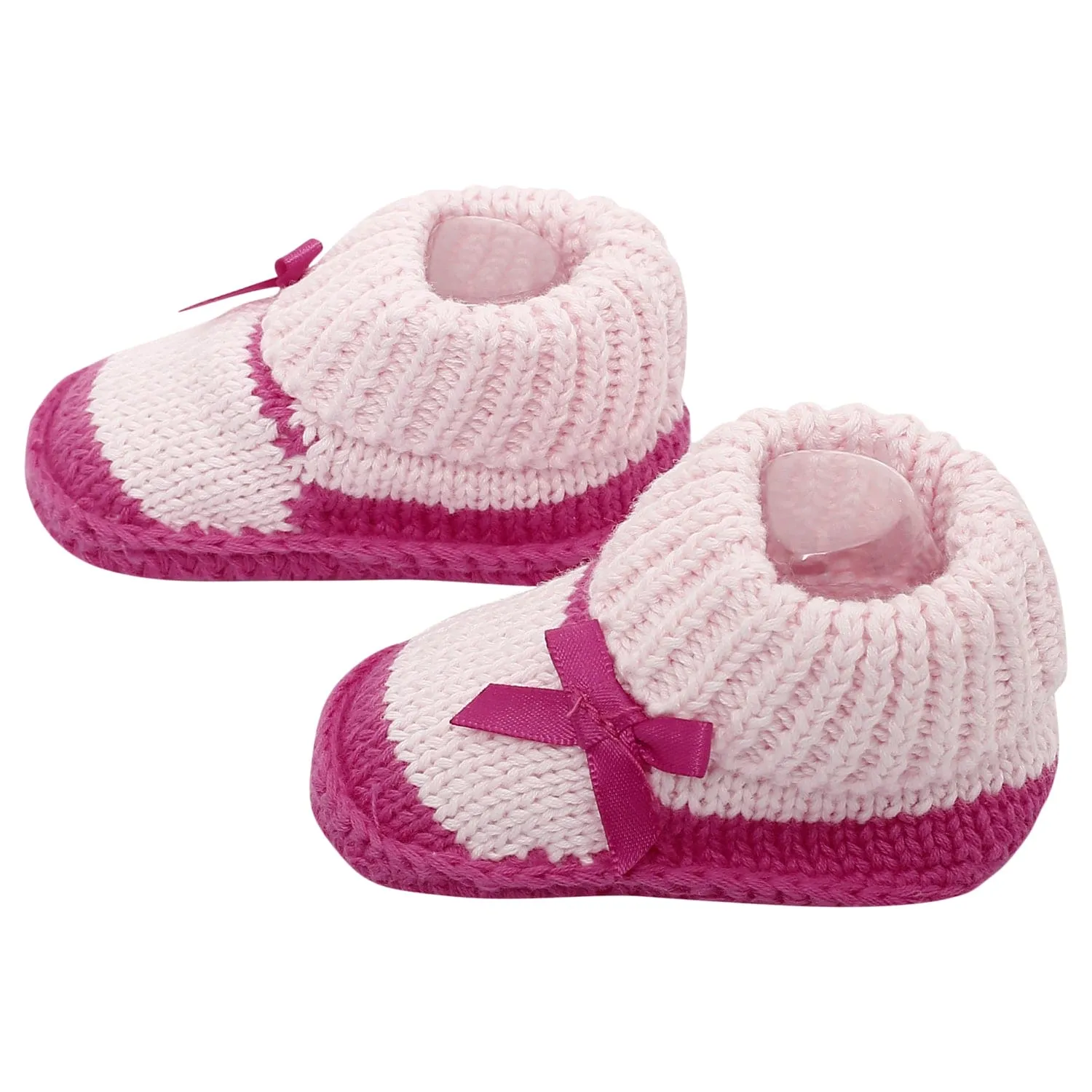 Sweet Bows Pink Socks Booties