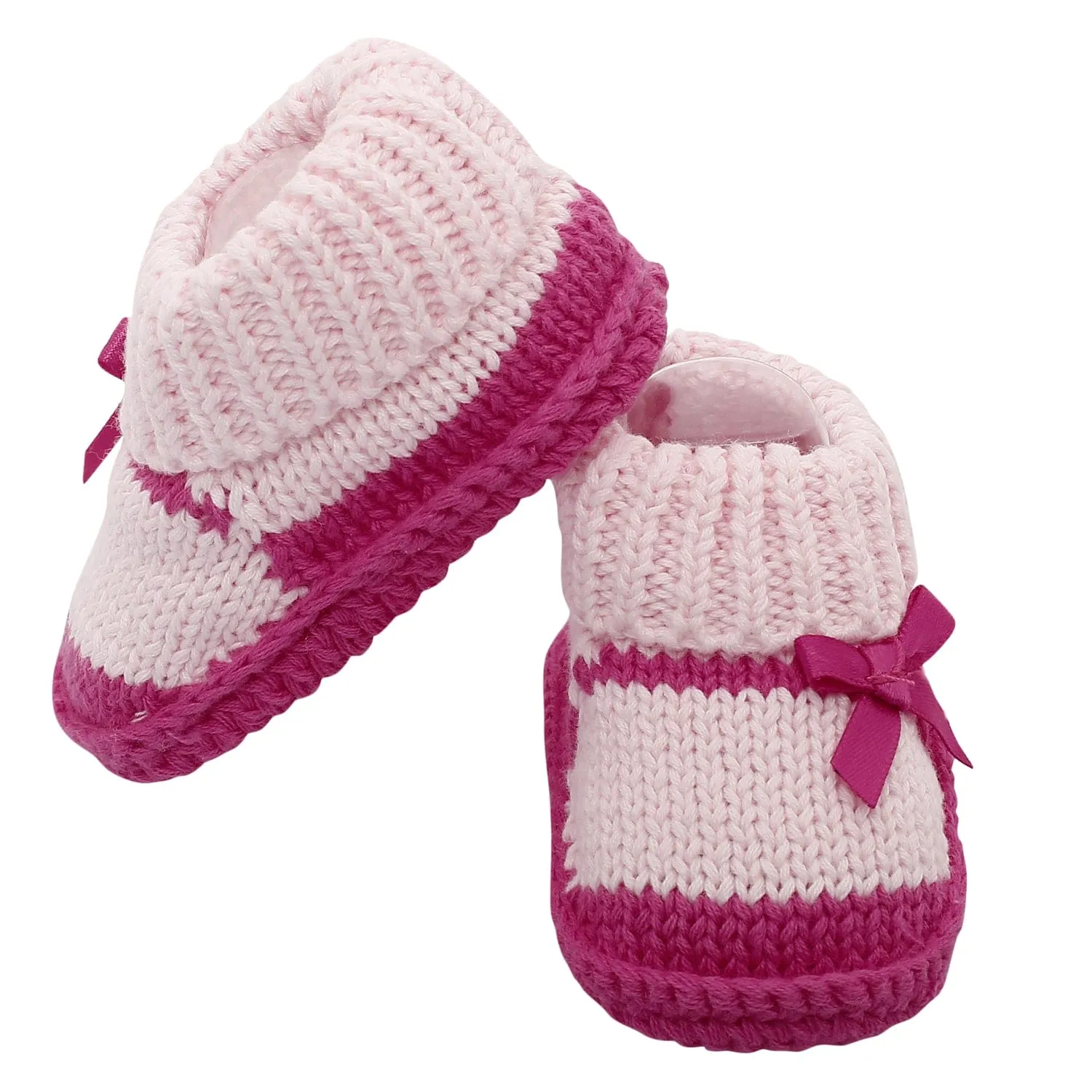 Sweet Bows Pink Socks Booties